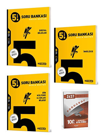 Hız 2026 5. Sınıf Sosyal Bilgiler+Din Kültürü ve Ahlak Bilgisi+İngilizce  Soru Bankası Seti+Anla Kazan Paragraf