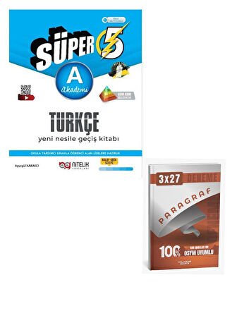 Nitelik 2026 5. Sınıf Süper Türkçe A Yeni Nesile Geçiş Kitabı+Anla Kazan Paragraf