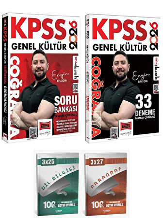 Yargı 2026 KPSS Coğrafya Soru Bankası + 33 Deneme 2 li Set Anla Kazan Deneme