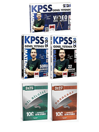Yargı 2026 KPSS Matematik Video Ders Notları + Soru Bankası + 22 Deneme 3 lü Set- Anla Kazan Deneme