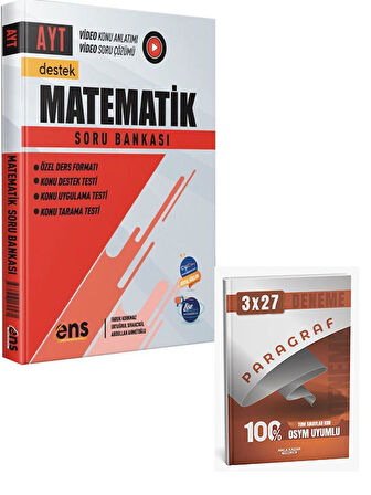 ENS 2026 AYT Matematik Destek Soru Bankası+Anla Kazan Paragraf