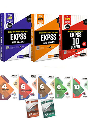 Pegem 2026 E-KPSS Engelli Kamu Personeli Seçme Sınavı Konu+Soru+Deneme (Lisans)