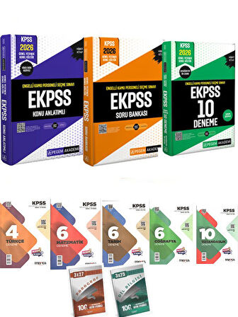 Pegem 2026 E-KPSS Engelli Kamu Personeli Seçme Sınavı Konu+Soru+Deneme (Ortaöğretim-Ön Lisans)