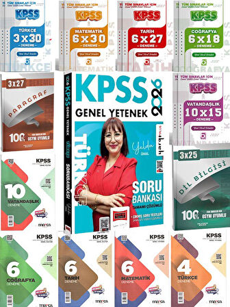Yargı 2026 KPSS Genel Yetenek Tamamı Çözümlü Türkçe Soru Bankası (Yelda Ünal)+69 Deneme