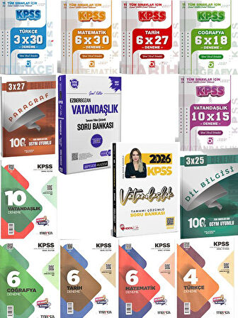Hoca Kafası+Pegem 2026 KPSS Vatandaşlık Soru Bankası Çözümlü+69 Deneme