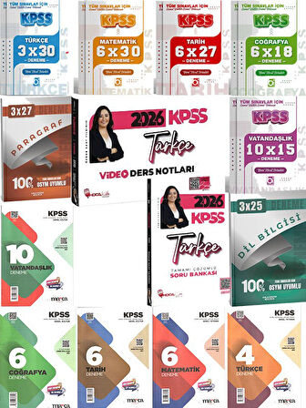 Hoca Kafası 2026 KPSS Türkçe Video Ders Notları+Soru+69 Deneme 