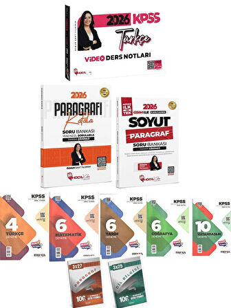 Hoca Kafası 2026 KPSS Türkçe Video Ders Notları+Paragrafı Kafala + Soyut Soru Bankası+7'li Deneme