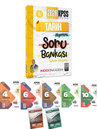  İndeks Akademi 2026 KPSS Tarih Algoritma Soru Bankası Çözümlü+7'li Deneme