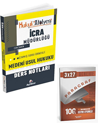 Dizgi Kitap 2026 Hukuk Atölyesi İcra Müdürlüğü Çıkmış Soru Örnekli Medeni Usul Hukuku Ders Notları+Anla Kazan Paragraf