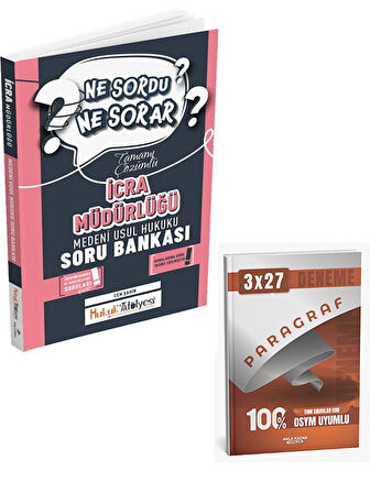 Dizgi Kitap 2026 Hukuk Atölyesi İcra Müdürlüğü Ne Sordu Ne Sorar Medeni Usul Hukuku Tamamı Çözümlü Soru Bankası+Anla Kazan Paragraf