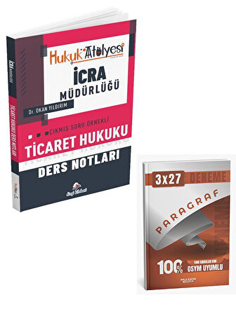 Dizgi Kitap 2026 Hukuk Atölyesi İcra Müdürlüğü Çıkmış Soru Örnekli Ticaret Hukuku Ders Notları+Anla Kazan Paragraf