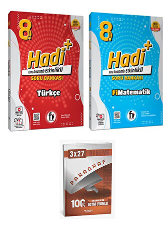 Fi 2026 8. Sınıf Türkçe+Matematik Hadi Soru Bankası+Anla Kazan Paragraf