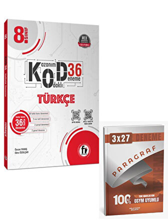 Fi 2026 8. Sınıf Türkçe Kod 36 Deneme+Anla kazan Paragraf