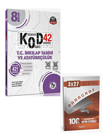 Fi 2026 8. Sınıf İnkılap Tarihi ve Atatürkçülük Kod 42 Deneme+Anla Kazan Paragraf
