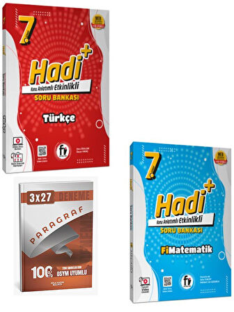 Fi Yayınları 7. Sınıf Fi Türkçe+Matematik Hadi Konu Anlatımlı Etkinlikli Soru Bankası+Anla Kazan Paragraf