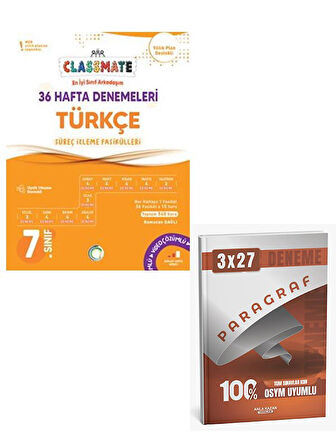 Okyanus 2026 7. Sınıf Türkçe Classmate 36 Hafta Denemeleri+Anla Kazan Paragraf