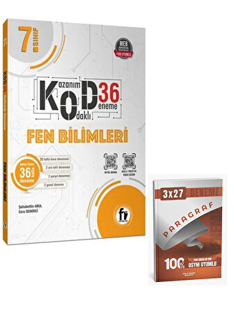 Fi 2026 7. Sınıf Fen Bilimleri Kod36 Deneme+Anla Kazan Paragraf