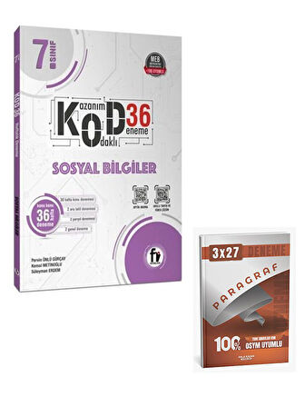 Fi 2026 7. Sınıf Sosyal Bilgiler Kod 36 Deneme+Anla Kazan Paragraf