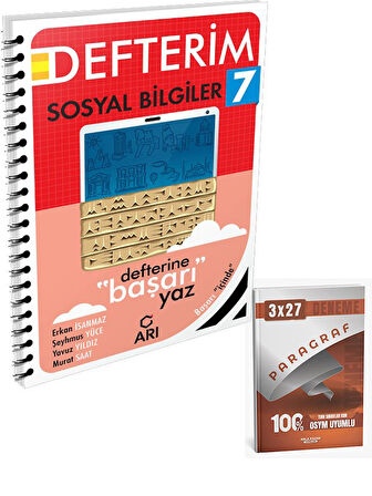 Arı 2026 7. Sınıf Sosyal Bilgiler Akıllı Defteri+Anla Kazan Paragraf