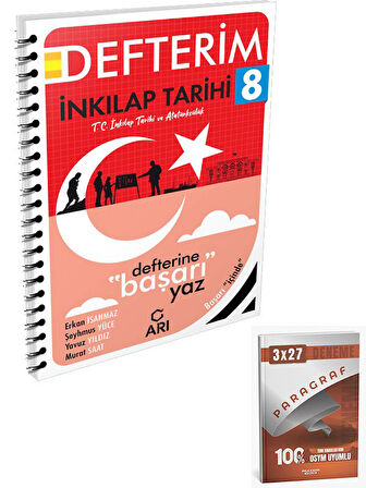 Arı 2026 8. Sınıf Sosyalimo Akıllı İnkılap Tarihi Defteri+Anla Kazan Paragraf