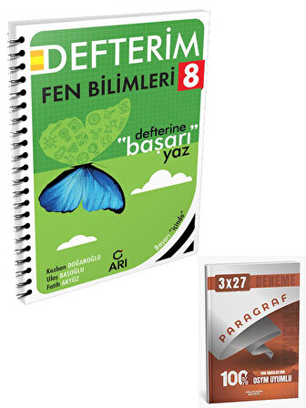 Arı 2026 8. Sınıf Fen Bilimleri Akıllı Defteri+Anla Kazan Paragraf