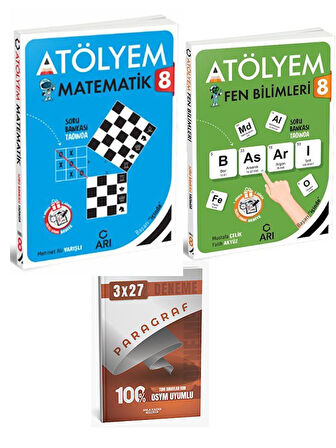 Arı 2026 8. Sınıf Matematik+Fen Bilimleri  Atölyem+Anla Kazan Paragraf