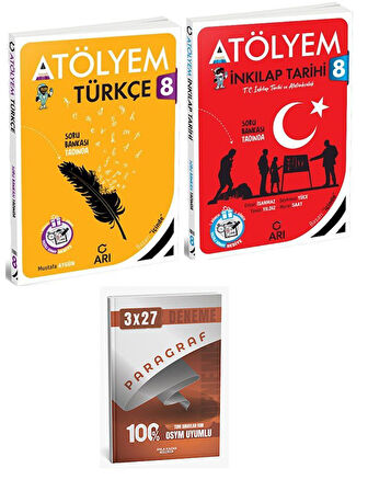 Arı 2026 8. Sınıf Türkçe+Matematik  Atölyem+Anla Kazan Paragraf