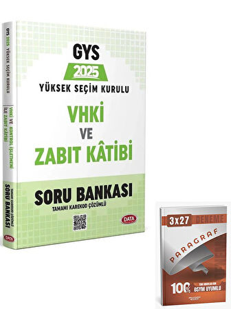 Data 2025 GYS YSK VHKİ ve Zabıt Katibi Soru Bankası+Anla Kazan Paragraf