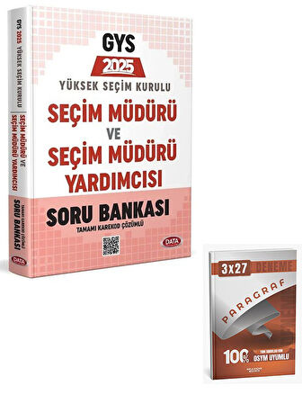 Data 2025 GYS YSK Seçim Müdürü ve Yardımcısı Soru Bankası Çözümlü+Anla Kazan Paragraf