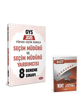 Data 2024 GYS YSK Seçim Müdürü ve Yardımcısı 8 Deneme+Anla Kazan Paragraf