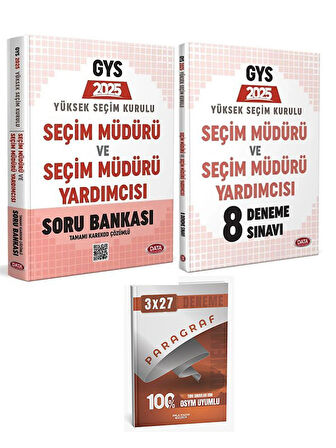 Data 2025 GYS YSK Seçim Müdürü ve Yardımcısı Soru Bankası+Deneme+Anla Kazan Paragraf