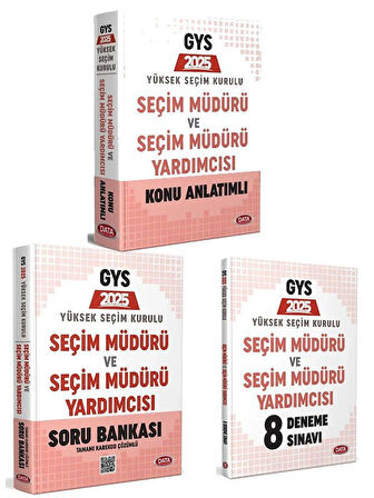 Data 2025 GYS YSK Seçim Müdürü ve Yardımcısı Konu+Soru+Deneme