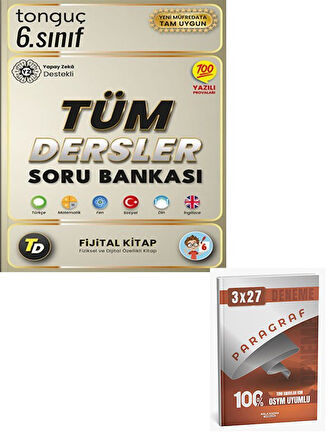 Tonguç 2026 6. Sınıf Tüm Dersler Soru Bankası (Yeni Müfredat)+Anla Kazan Paragraf