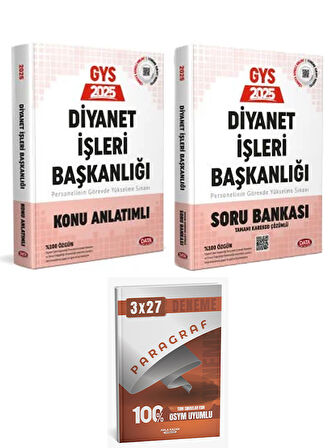 Anla Kazan + Data 2025 GYS Diyanet İşleri Başkanlığı Personelin Soru + Konu + Paragraf Deneme 3 lü