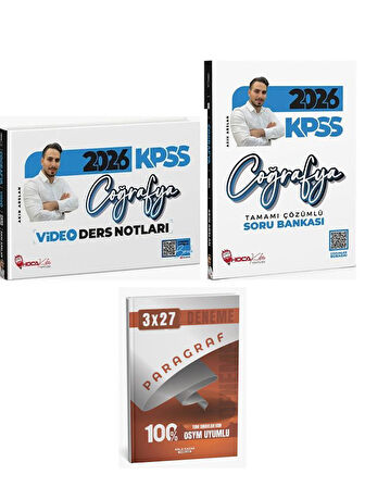 Hoca Kafası 2026 KPSS Coğrafya Video Ders Notları+Soru Bankası+Anla Kazan Paragraf
