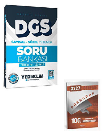 Yediiklim 2026 DGS Prestij Soru Bankası Çözümlü+Anla Kazan Paragraf