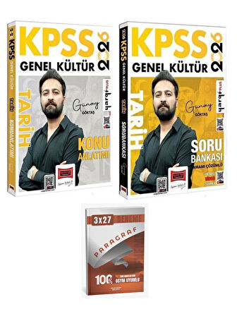 Yargı 2026 KPSS Tarih Konu + Soru Bankası 2 li Set+Anla Kazan Paragraf