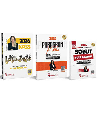 Hoca Kafası 2026 KPSS Vatandaşlık + Paragraf Soru Bankası 3 lü Set
