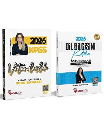 Hoca Kafası 2026 KPSS Vatandaşlık + Dil Bilgisi Soru Bankası 2 li Set