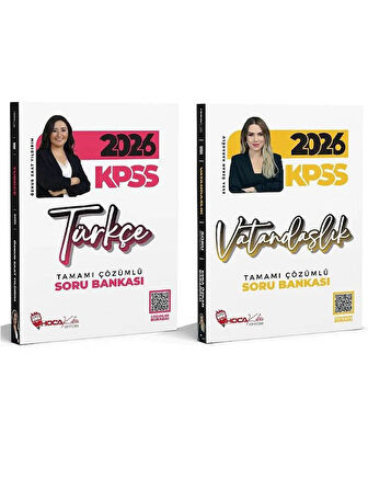 Hoca Kafası 2026 KPSS Türkçe + Vatandaşlık Soru Bankası 2 li Set 