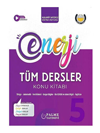 Palme 2026  5. Sınıf Tüm Dersler Enerji Konu Kitabı