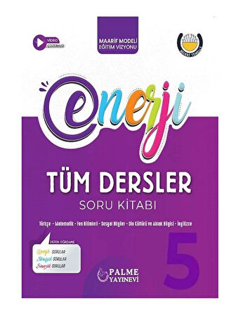 Palme 2026 5. Sınıf Tüm Dersler Enerji Soru Kitabı Çözümlü