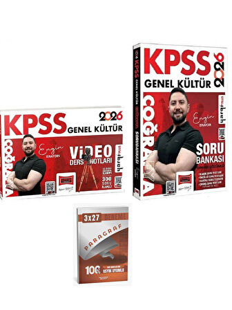 Yargı 2026 KPSS Coğrafya Video Ders Notları + Soru Bankası 2 li Set+Anla Kazan Paragraf