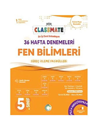 Okyanus 2026  5. Sınıf Fen Bilimleri Classmate 36 Hafta Denemeleri Çözümlü Yeni Müfredat