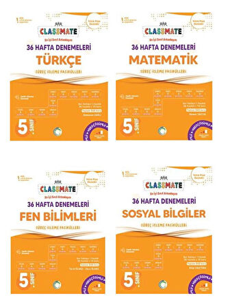 Okyanus 2026 5. Sınıf TÜm Dersler Classmate 36 Hafta Denemeleri Çözümlü Yeni Müfredata Uygun