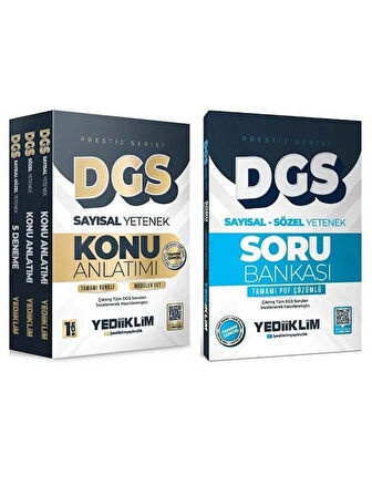Yediiklim 2026 DGS Prestij Modüler Konu + Soru Bankası 2 li Set