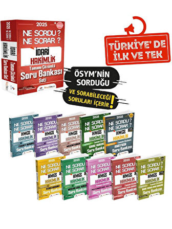 Dizgi Kitap 2025 Hukuk Atölyesi İdari Hakimlik Ne Sordu Ne Sorar Soru Bankası Modüler Set