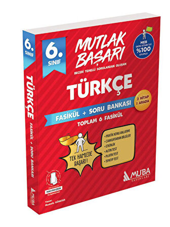 Muba 2026 6.Sınıf Türkçe Fasikül + Soru Bankası Yeni Müfredata Uygun