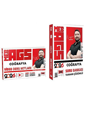 Yargı 2026 MEB-AGS Coğrafya Video Ders Notları + Soru Bankası 2 li Set 