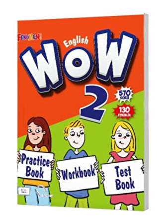 Fenomen 2026 2. Sınıf Wow English Practice Book Workbook Test Book